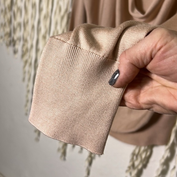 M.M. LaFleur Blush The Monica Silk Jersey Scoop Neck Top Size XL - Picture 5 of 13